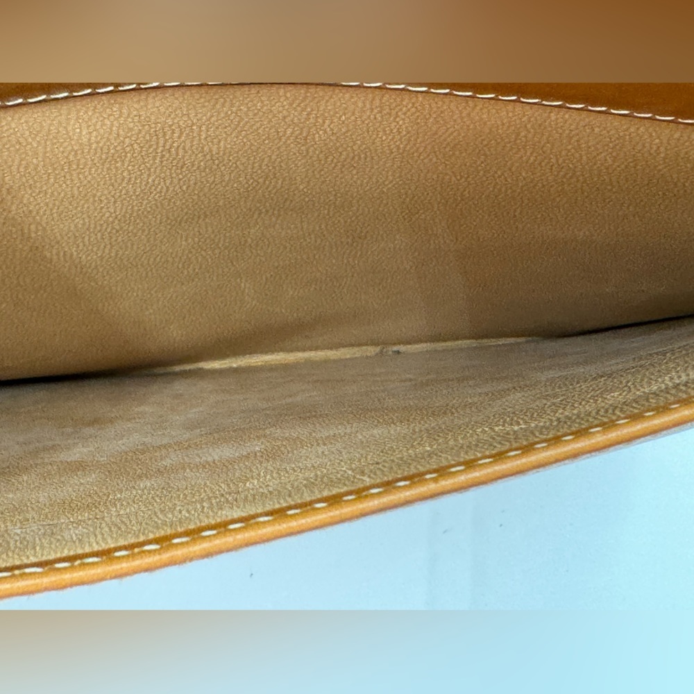 Gucci-Authentic-Vintage All Leather 2 Way Handbag Camel - Picture 9 of 13
